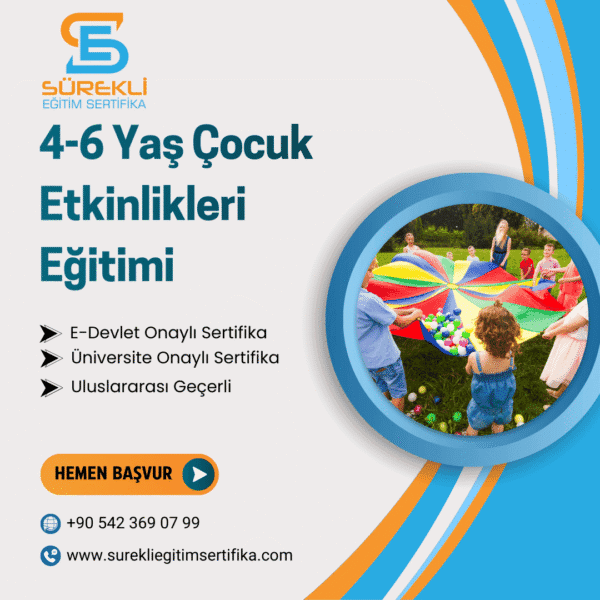 4-6 Yaş Çocuk Etkinlikleri Eğitimi eğitim görseli