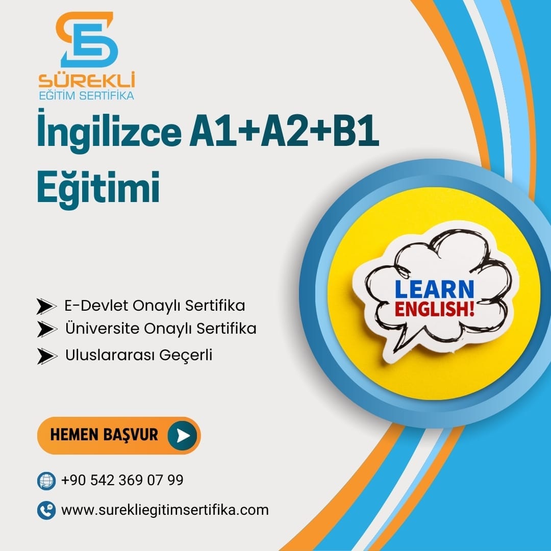 İngilizce A1+A2+B1 Eğitimi