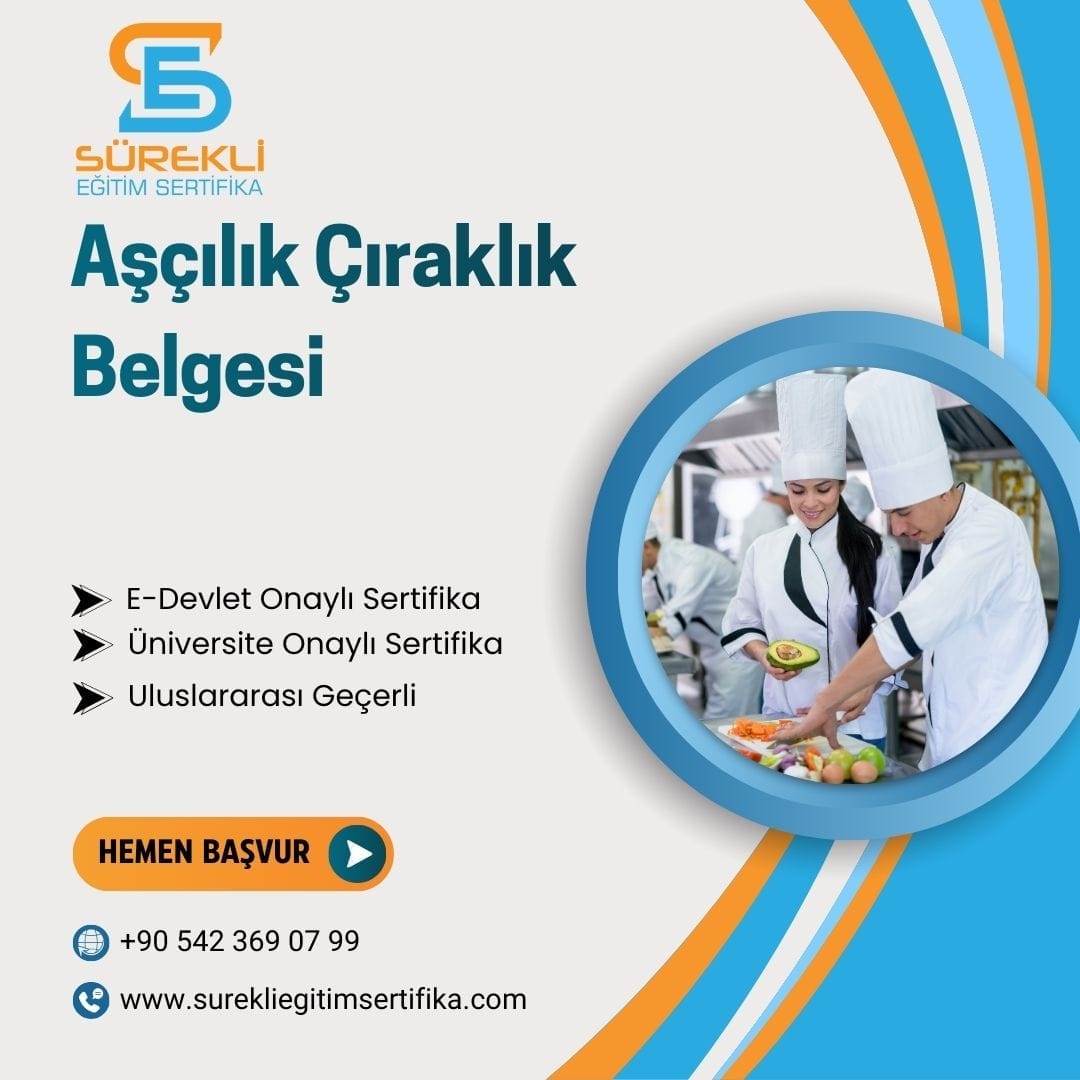 Aşçılık Çıraklık Belgesi