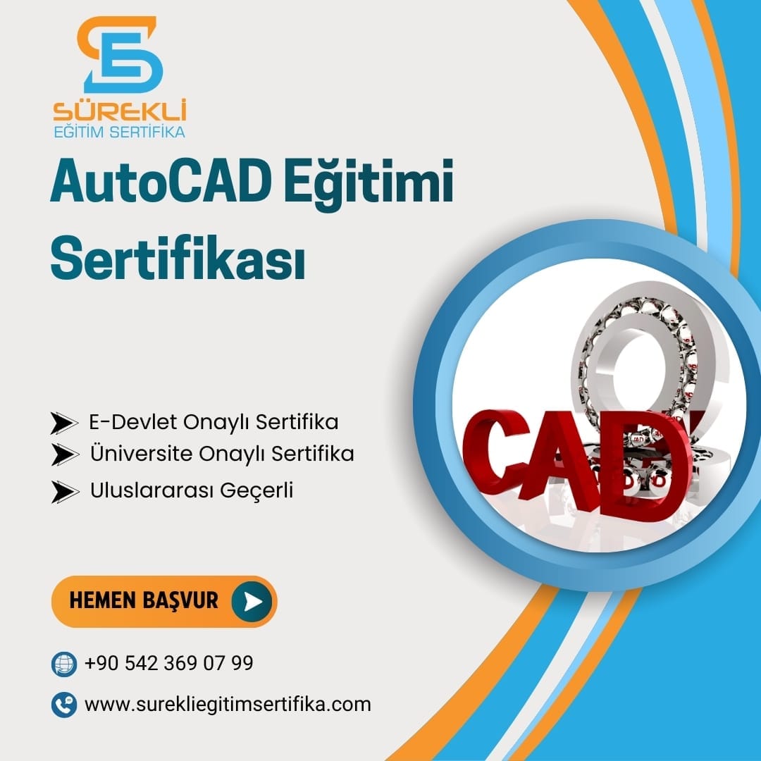 AutoCAD Eğitimi Sertifikası