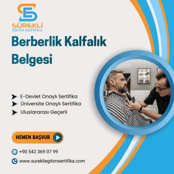 Berberlik Kalfalık Belgesi eğitim görseli
